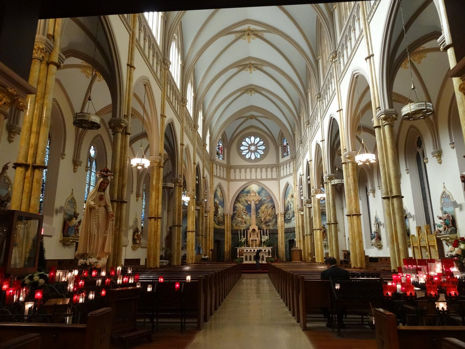 Thursday, 12:45 PM - 1:45 PM. ADORATION OF THE BLESSED SACRAMENT. St. John the Baptist Catholic Church. THURSDAY: 12:45 PM-1:45 PM Grupo de oración | SUNDAY: 11:00 AM. Church hours: WEEKDAYS: 7:00 AM - 3:00P M SATURDAY: 11:00 AM - 5:30 PM, SUNDAY: 8:00 AM - 12:30 PM.