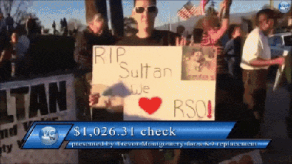 In Honor Of Sultan K9, who was killed in the line of duty