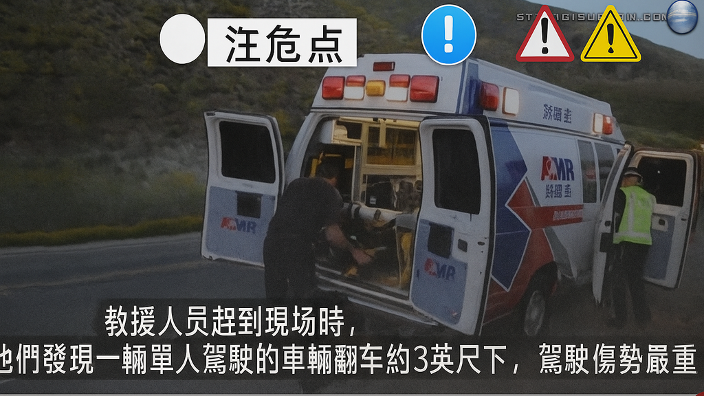2017年4月9日下午大约6点15分，桑迪·森托（Sandy Cento）发生车祸，加州消防局（Cal Fire）与里弗赛德县消防局（Riverside County Fire）一同赶到现场进行应对。